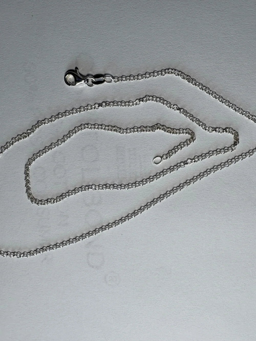22" x 2mm 925 Sterling Silver Rolo Necklace Chain, 3.54 grams Italy - Picture 5 of 5